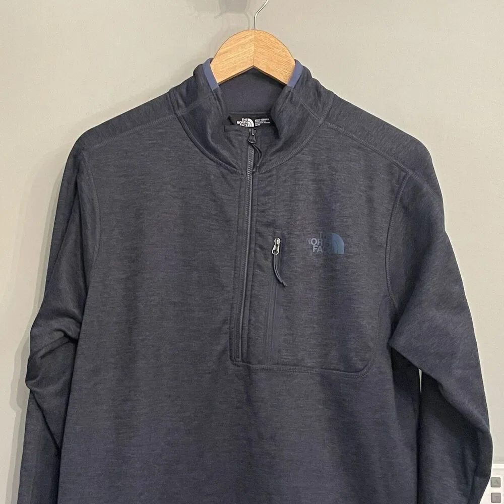 The North Face Sweater Knit Fleece 1/4 Zip Pullover Mock Neck‎ Mens M EUC